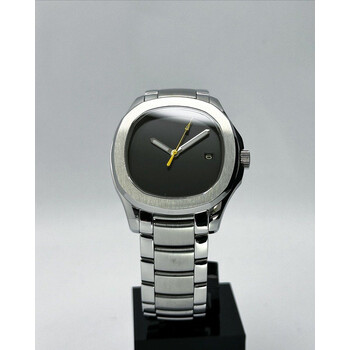 Custom Seiko Mod • Silver Sterile Black Aquanaut on Bracelet • 40mm